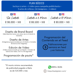 Plan Básico de Gestión de Redes Sociales EAdigital